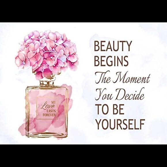 Coco Chanel number 5 perfume bottle inspirational quote luxury print collection - Picture 4 of 5